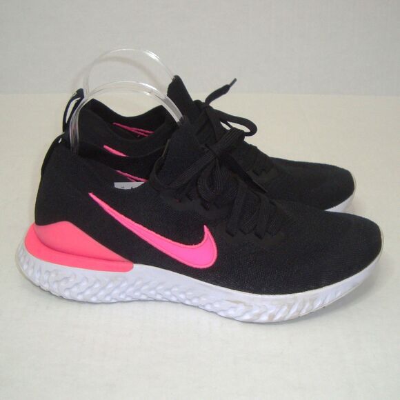 NIKE Epic React Flyknit 2 Black Pink Blast White Men\'s Size 9 [BQ8928-013] main image 6